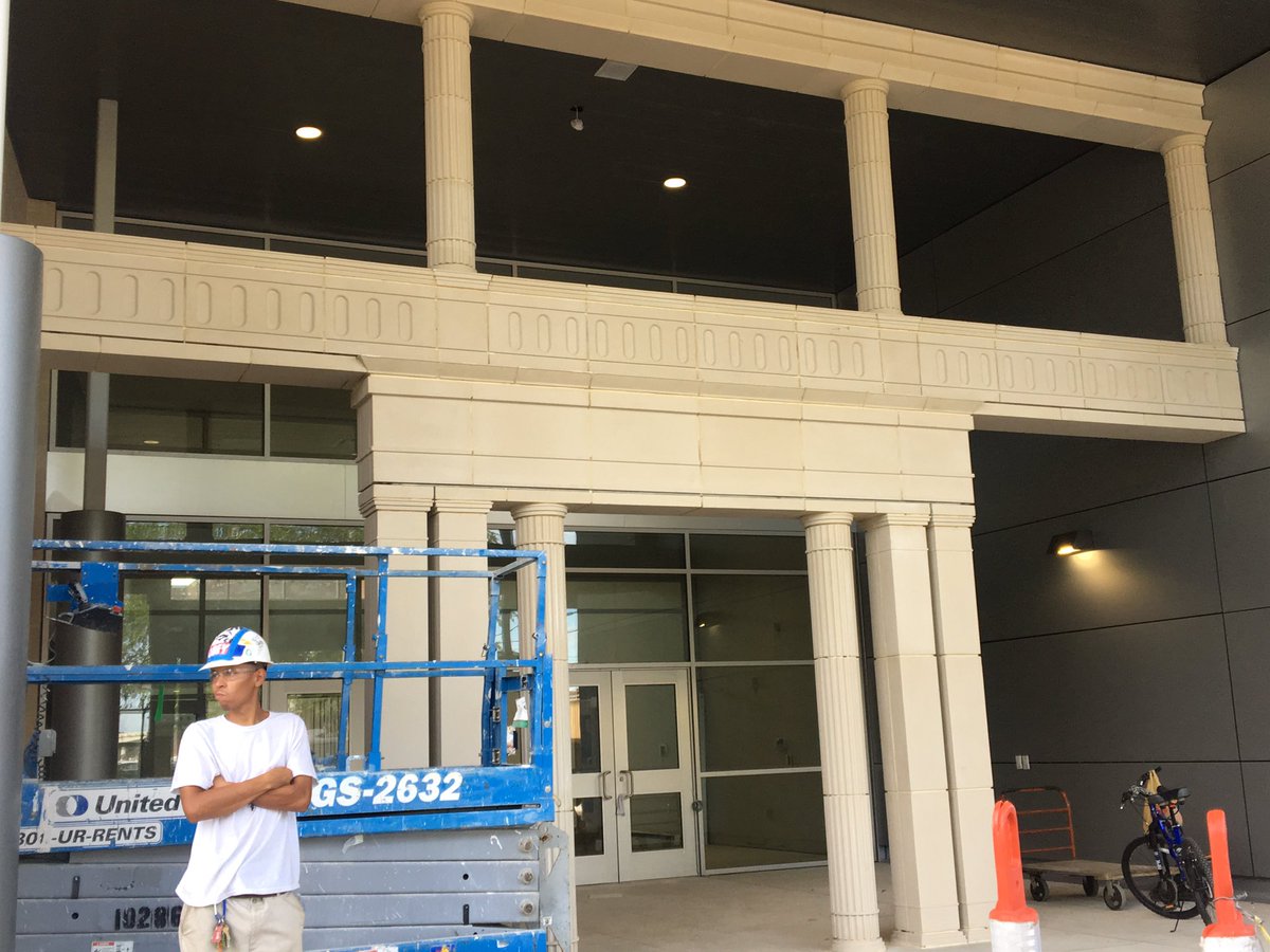 DonnaTennant's tweet photo. Touring the new @HoustonISD schools today, beginning with Mickey Leland @YMPA_LIONS. Stunning! #2012Bond
 #BuildHISD https://t.co/CyRqfZtqIB