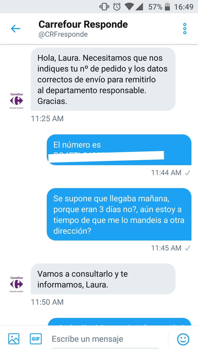 laurilusan's tweet photo. Han pasado horas y sigo sin respuesta @CarrefourES  @CRFresponde .Se habrá perdido mi respuesta como mi carta de Hogwarts? #26julio #maleta https://t.co/uVvbcD0neP