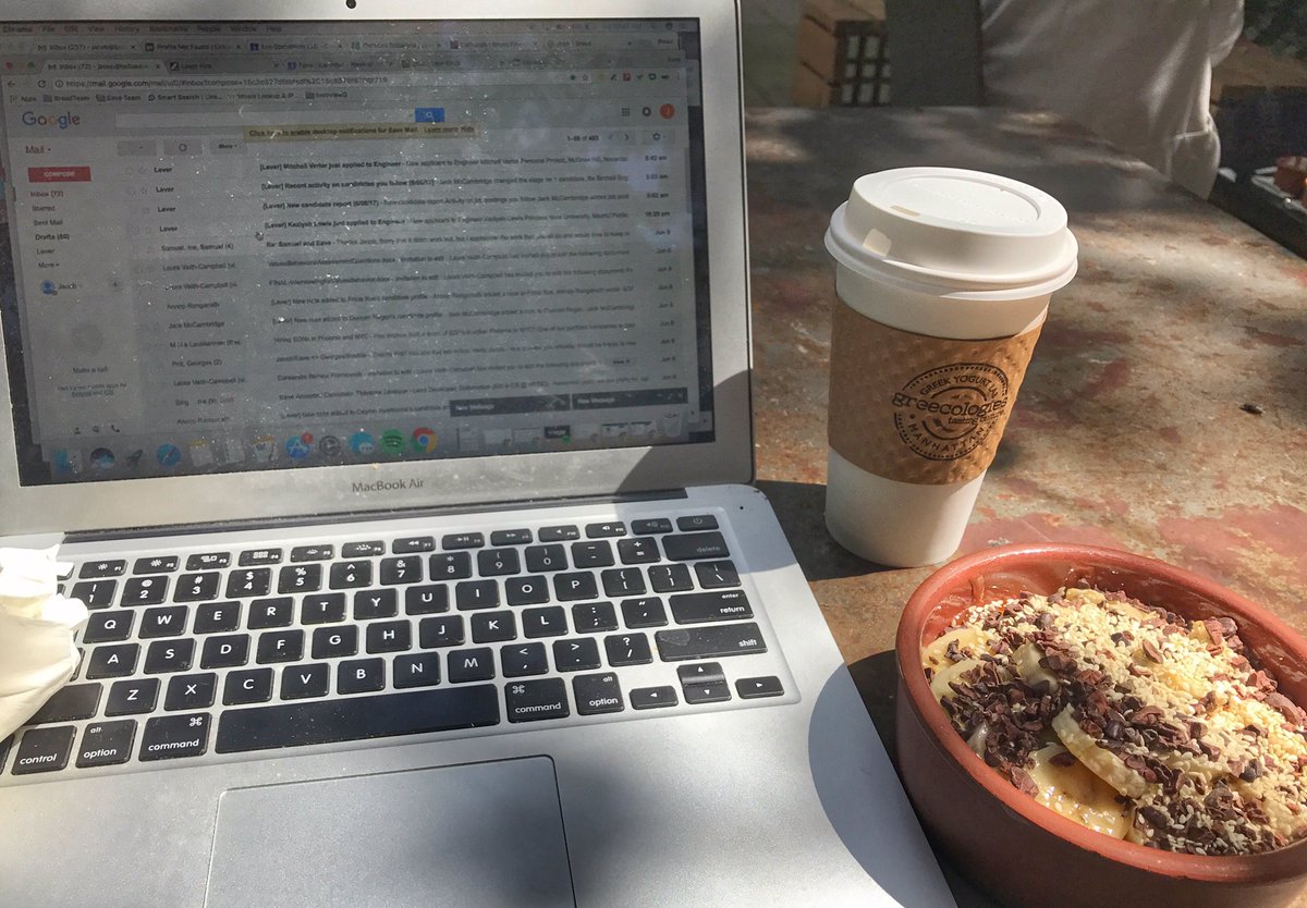 JacobNelsonNYC's tweet photo. My favorite work patio in SoHo #bulletproofcoffee https://t.co/tLfIjrtLfE