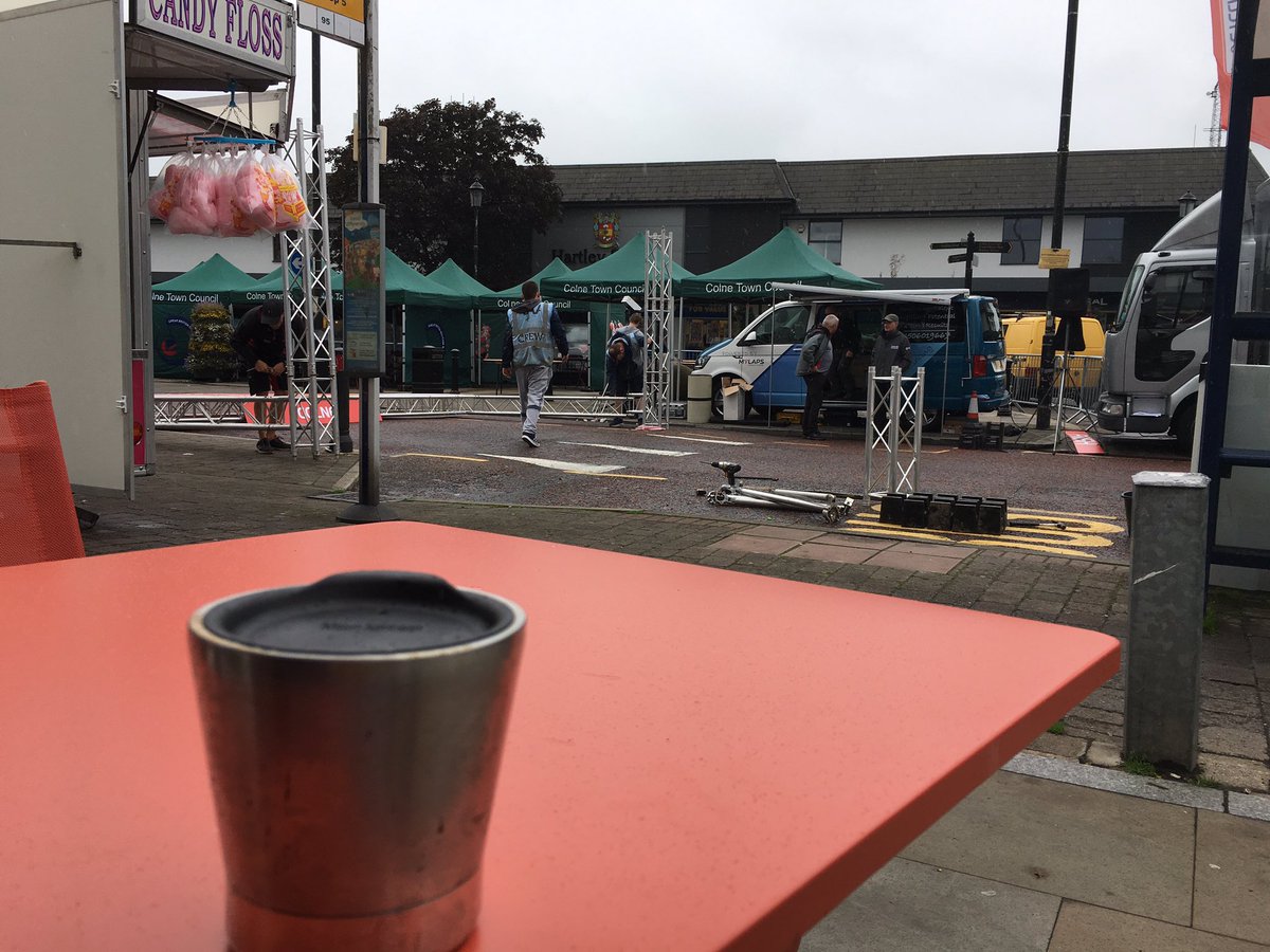 CoffeekartInfo's tweet photo. My room with a view! Watching the excitement unfold @BritishCycling @myeventtiming #colnegrandprix #ontheroad #coffee #twanda https://t.co/mOA1Ox4p5O