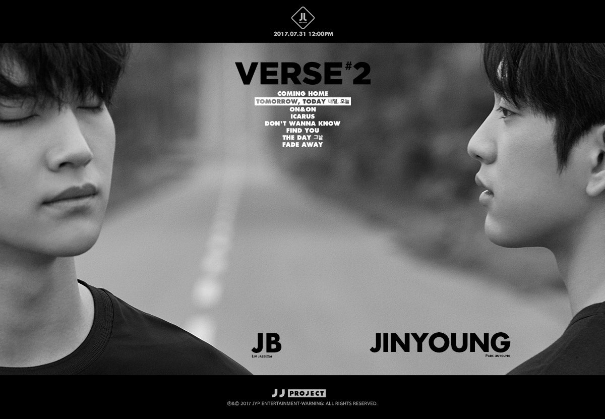 JJ Project <Verse 2> Teaser Image #JJProject #JB #Jinyoung #Verse2 #내일오늘 #JJProject_내일오늘