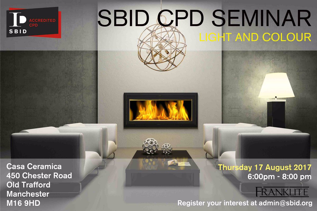 GJIgwendajones's tweet photo. Interior #Designers,industry professionals-Join #Franklite free #SBID  #CPD Thurs 17 Aug.#CasaCeramica #Manchester 
#Interiors #Lighting https://t.co/aIYO4WDZM5