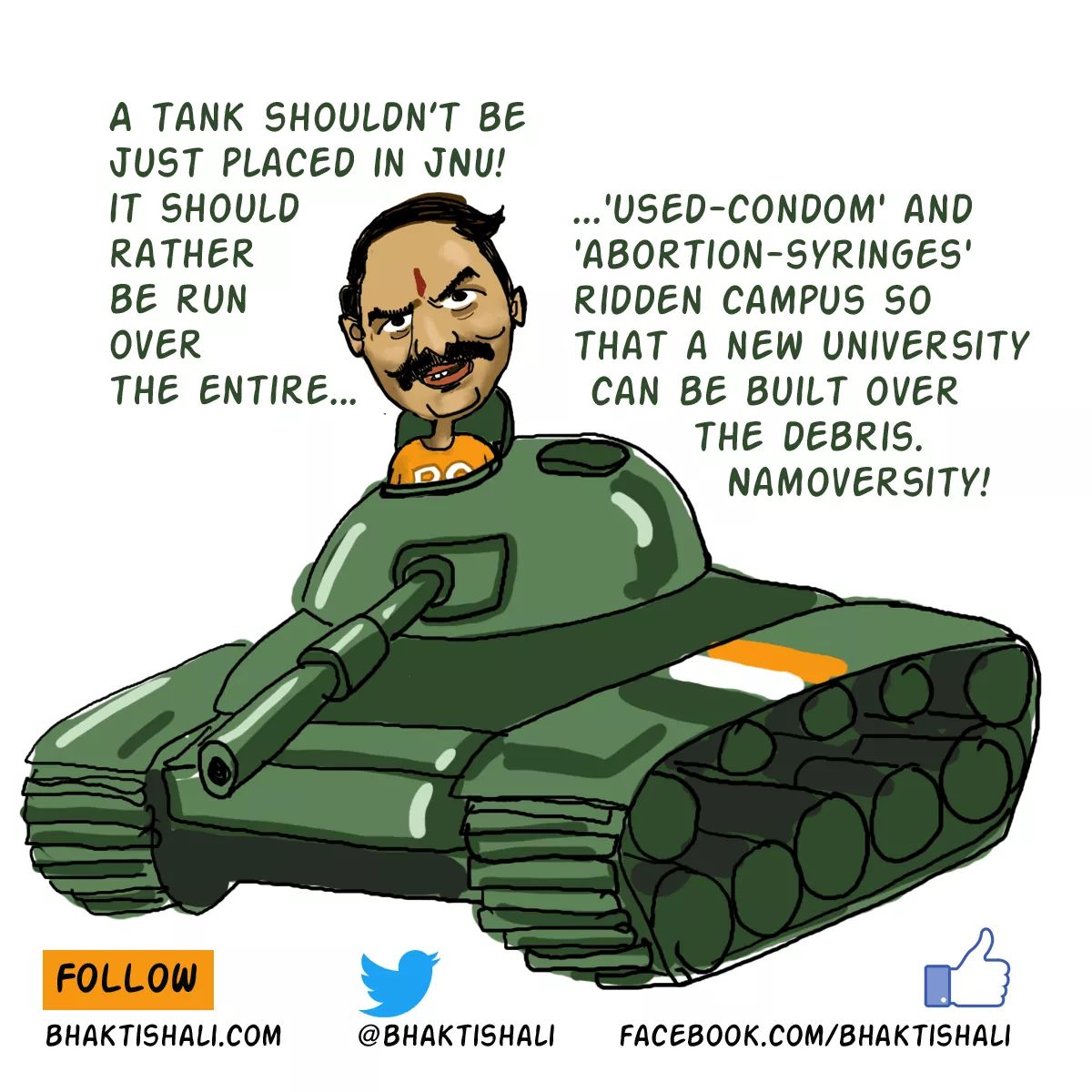 BhaktiShali's tweet photo. #jnutank #JNU #JNUVC https://t.co/Y3O4Ri8j7J