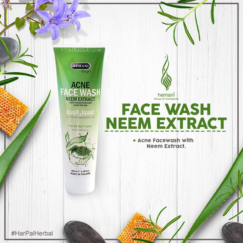 hemani neem face wash
