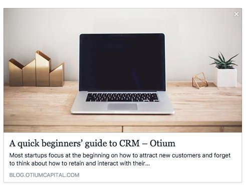 Struggling with your CRM strategy?
<a href="/Camille_Krieb/">Camille Kriebitzsch</a> will give you her 5 tips to get started!  #pieceofcake 🍰✌️
bit.ly/2uBIVBu
