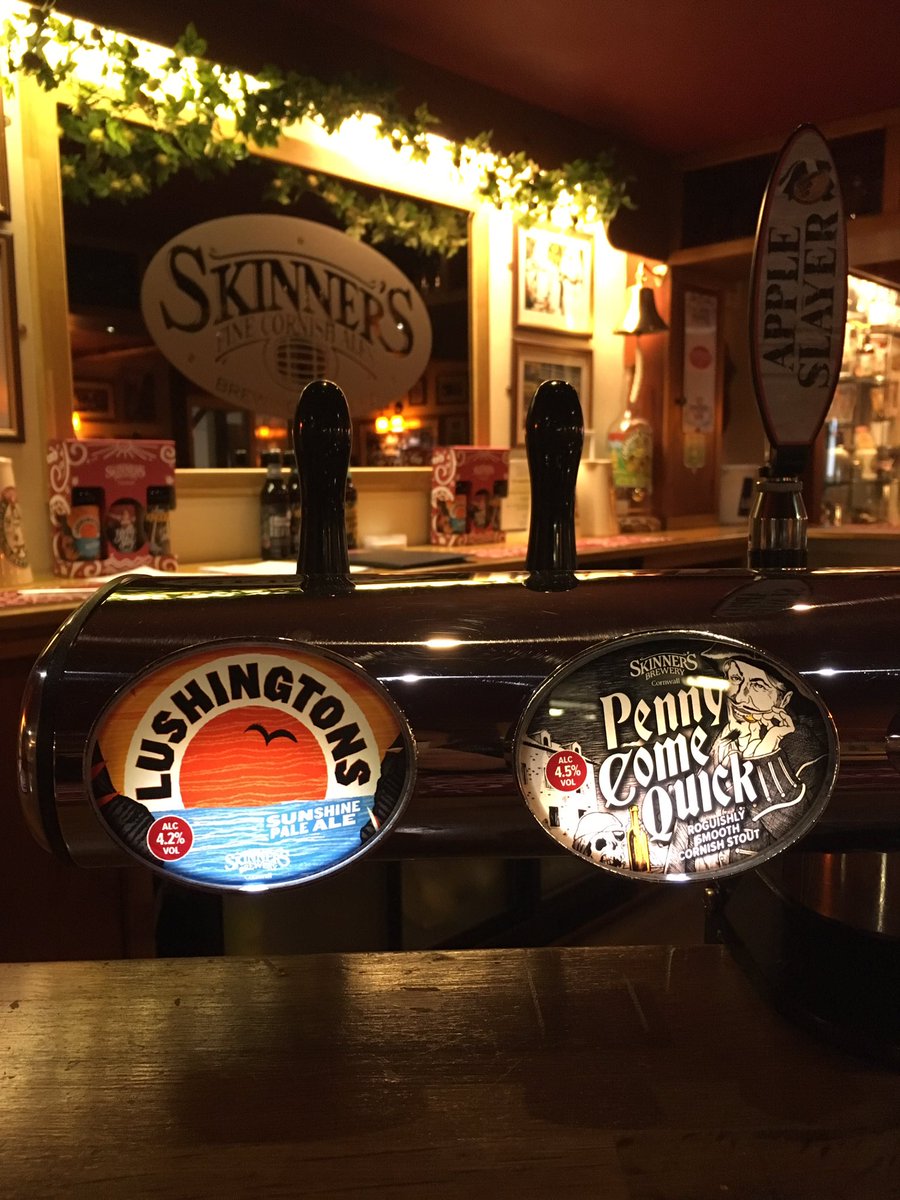 Today has that feeling of need for <a href="/Skinnersbrewery/">Skinners Brewery</a> #lushingtons in keg! <a href="/stmoritzhotel/">St Moritz | Cornwall</a> now stocking! #realalefolk