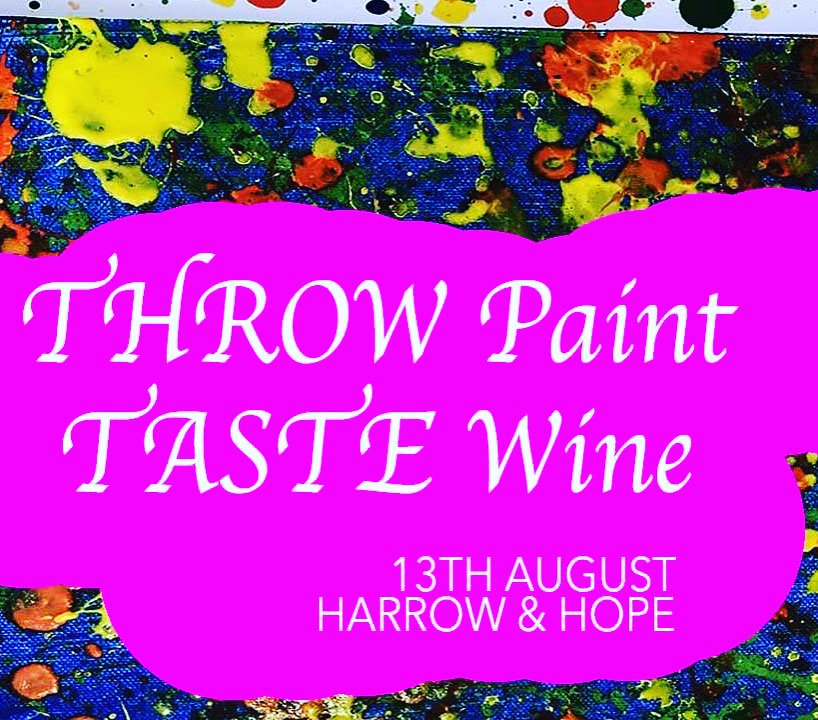 thebigcanvaspro's tweet photo. Leave life behind &amp; tantalise your senses painting, tasting &amp; feasting @HarrowAndHope 13th Aug #wineTasting https://t.co/oQKz63OMiY https://t.co/AJBLRclc2I
