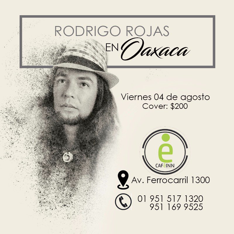 radiolunando's tweet photo. rodrigorojas1 : #Oaxaca nos vemos este 04 de agosto en #CafeInn. ยกLos espero! https://t.co/otG75Jo7pU #cantautor #rodrigorojas #radiolunanโฆ