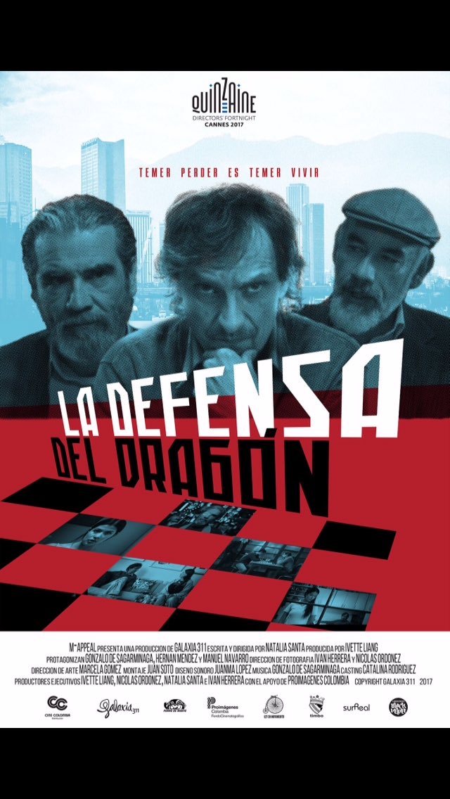 LauSalazarOsma's tweet photo. La pelicula "La defensa del dragón" a partir del 27 de Julio por las Salas de Cine colombia https://t.co/XB9SUNramC