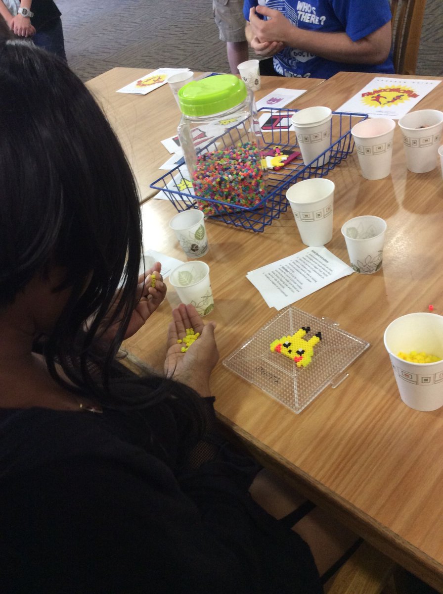 alachualibrary's tweet photo. #Perlerbead craft = make all the geeky things to your heart's content! For teens and adults #HeadquartersLibrary 2-4PM https://t.co/hX543XVCic