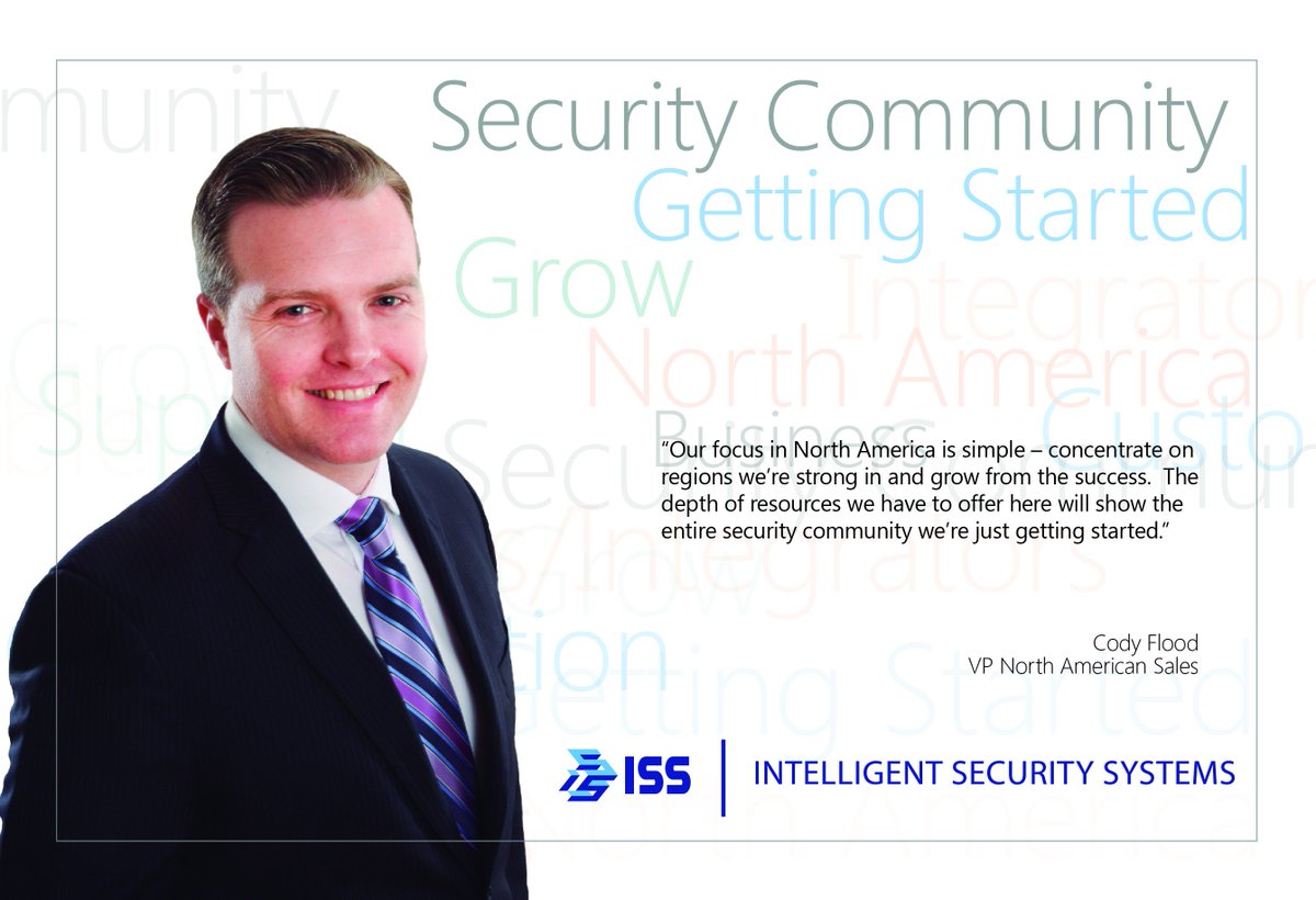 Isscctv's tweet photo. Watch out Security Community -- ISS is just getting started! Cody Flood #SecurOS #sales #VMS #analytics #security #NorthAmerica https://t.co/Fgehhydh0H