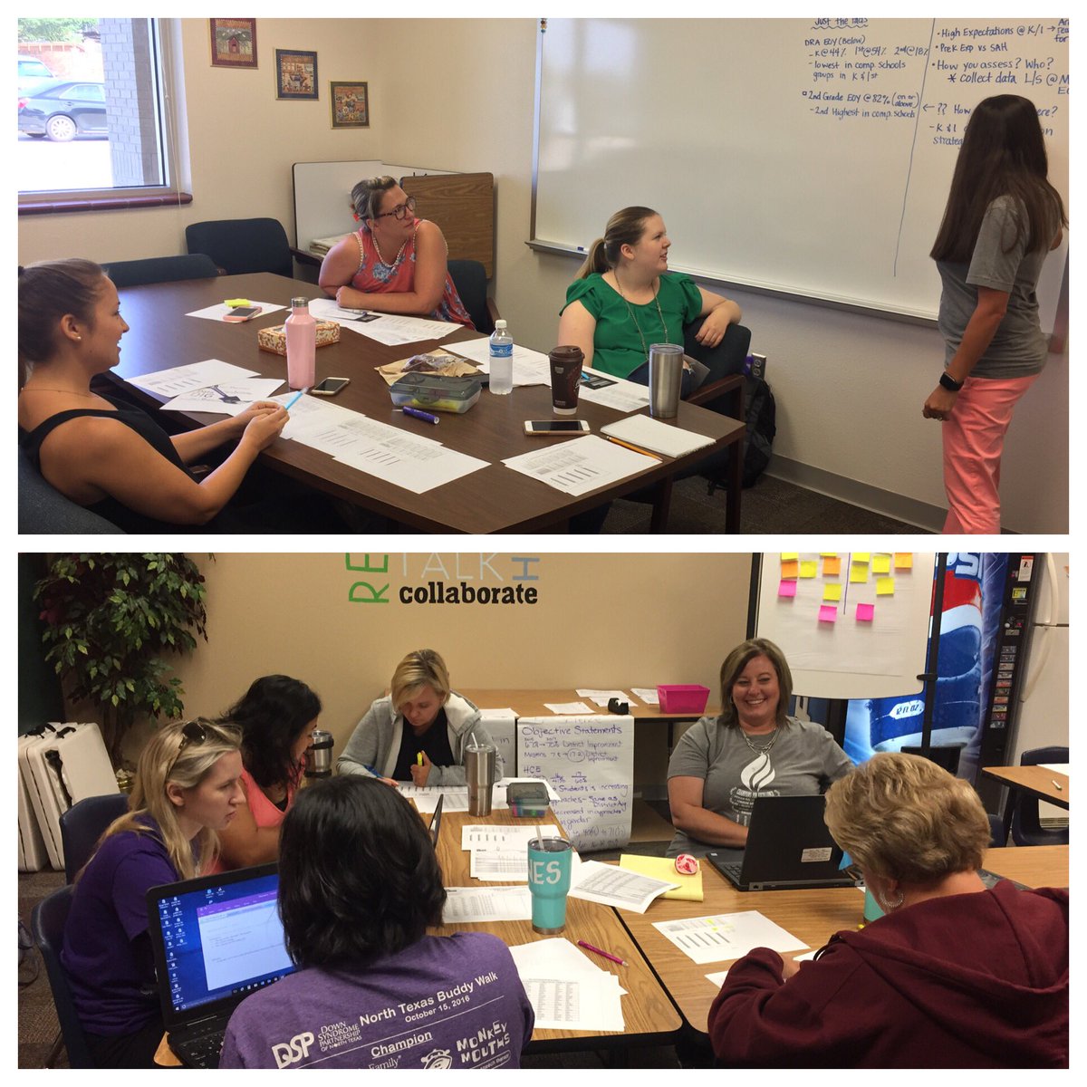 High Country K-2 and 3-5 data teams analyzing data! #inspire2017 #emsisd