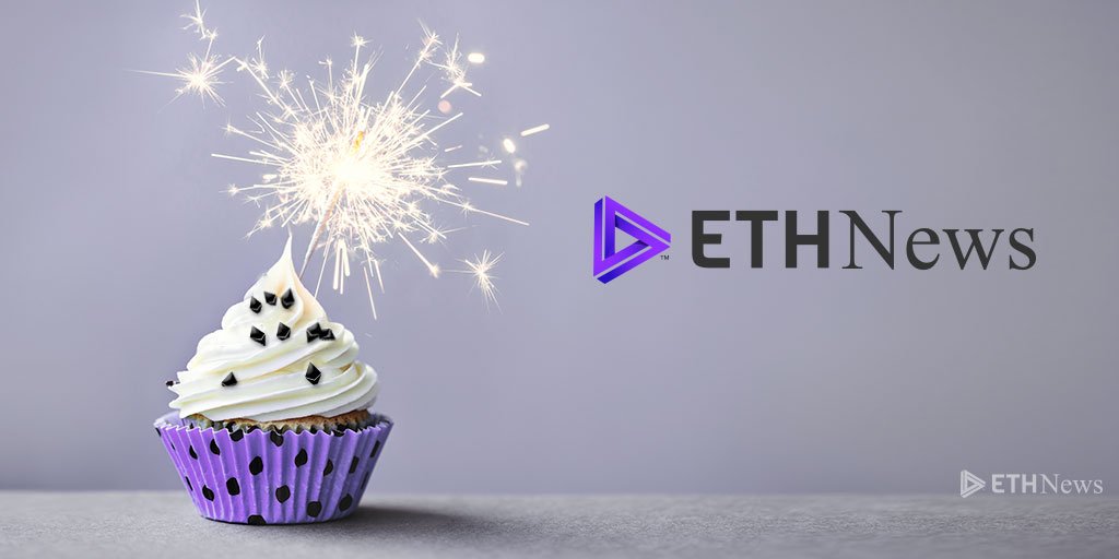 ETHNews_'s tweet photo. .@ETHNews_ turns ONE! Thank you to all our readers &amp; members of this amazing community for your support &amp; loyalty this past year! #Ethereum https://t.co/6AFUL8DLhB