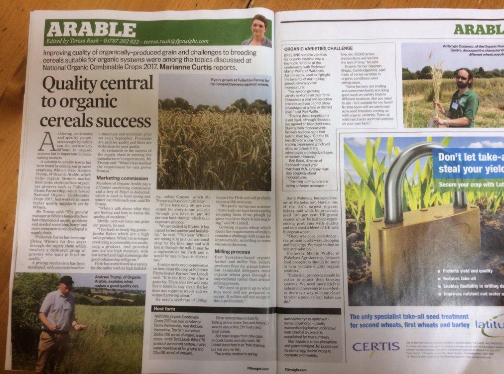 ofgorganic's tweet photo. Thanks to Marrianne Curtis & @FGInsight for the round up of our annual #NOCC17 conference @ArableFarming https://t.co/HqFl5LEd4j