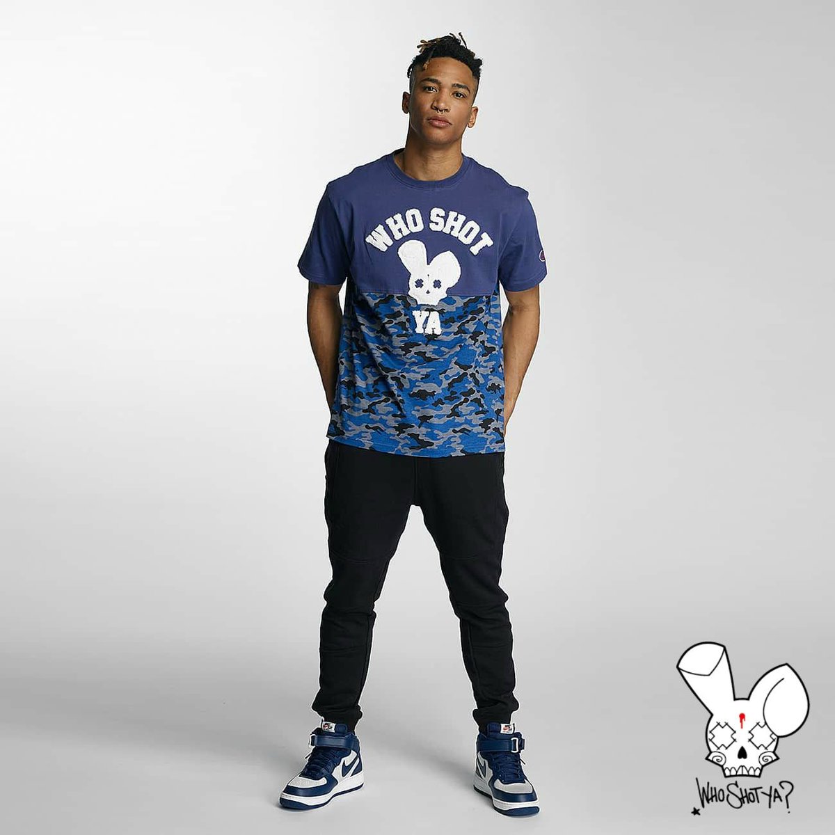 HoodBoyzWorld's tweet photo. New in Store 😎 
Who Shot Ya?  Blue Camo T-Shirt ⇰ https://t.co/GC4LMVM4gC
#whoshotya #tshirts #onlinestore https://t.co/WyRiDpqup3