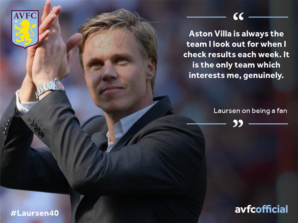 💬👏 #Laursen40: Once a Villan. Always a Villan. ❤️️😃  #WednesdayWisdom #PartOfThePride #AVFC https://t.co/JVJdvZv9DV