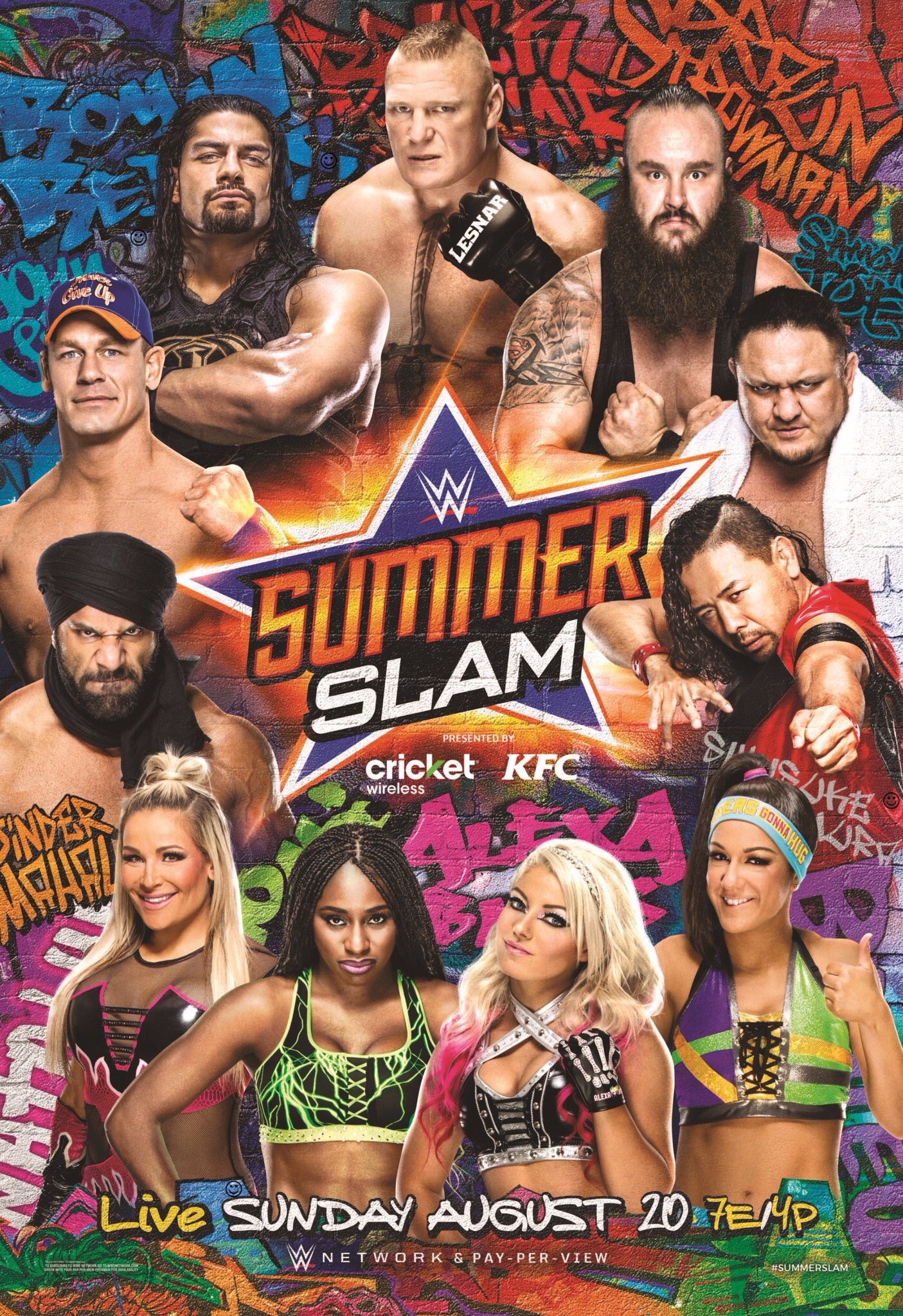 Official WWE SUMMERSLAM Poster And Preview Video Tease "The Biggest
