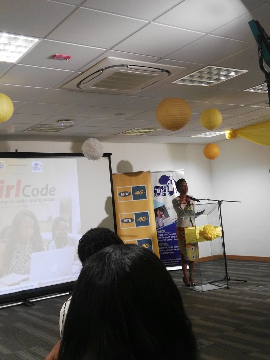 TechLabari's tweet photo. "Women in Tech is now in over 30 counties and we had some events in China and also have women in South Sudan" - @ethelcofie #MTNGirlCode https://t.co/37ayucbR6Q