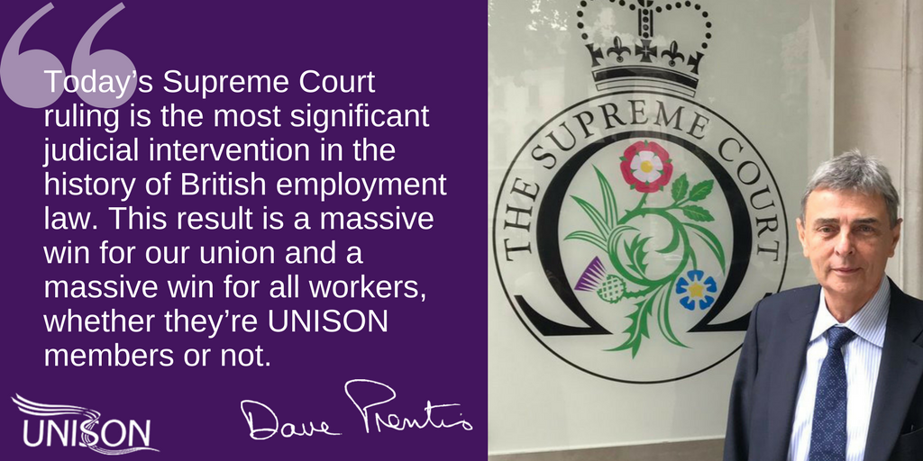 unisontheunion's tweet photo. A massive win for our union and all workers | @DavePrentis on today's #ETfees ruling #ukemplaw #accesstojustice https://t.co/hZERtcStfs https://t.co/iWFHONCisw