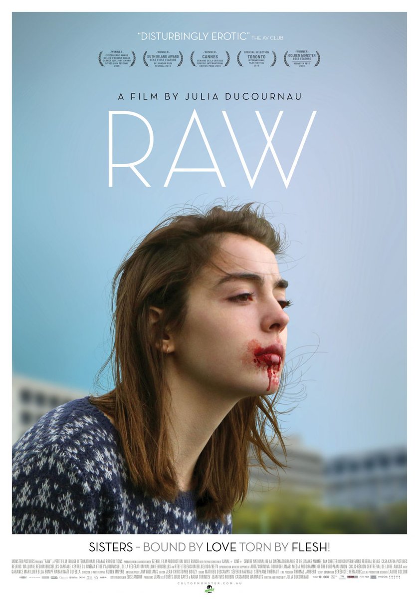 brattleevents's tweet photo. Wednesday: Recent Raves Double Feature w/COLOSSAL (7pm) and RAW (9:15), +matinee of ENDLESS POETRY (4pm) https://t.co/j86VkfswrF