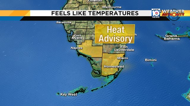 Please take precaution there is a HEAT ADVISORY for Miami. Heat indices will range from 105-110. Stay Hydrated https://t.co/cEzHrU0pBI