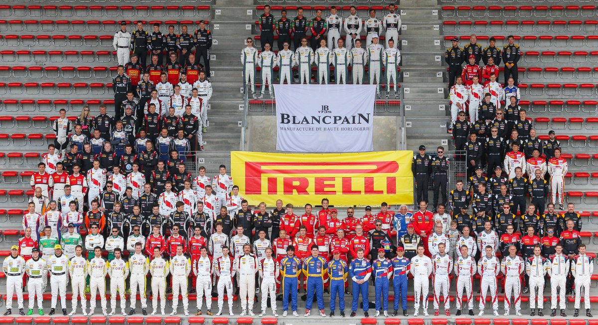 Greetings from the Total 24 Hours of Spa. This is the class of 2017. #spa24h #BlancpainGT