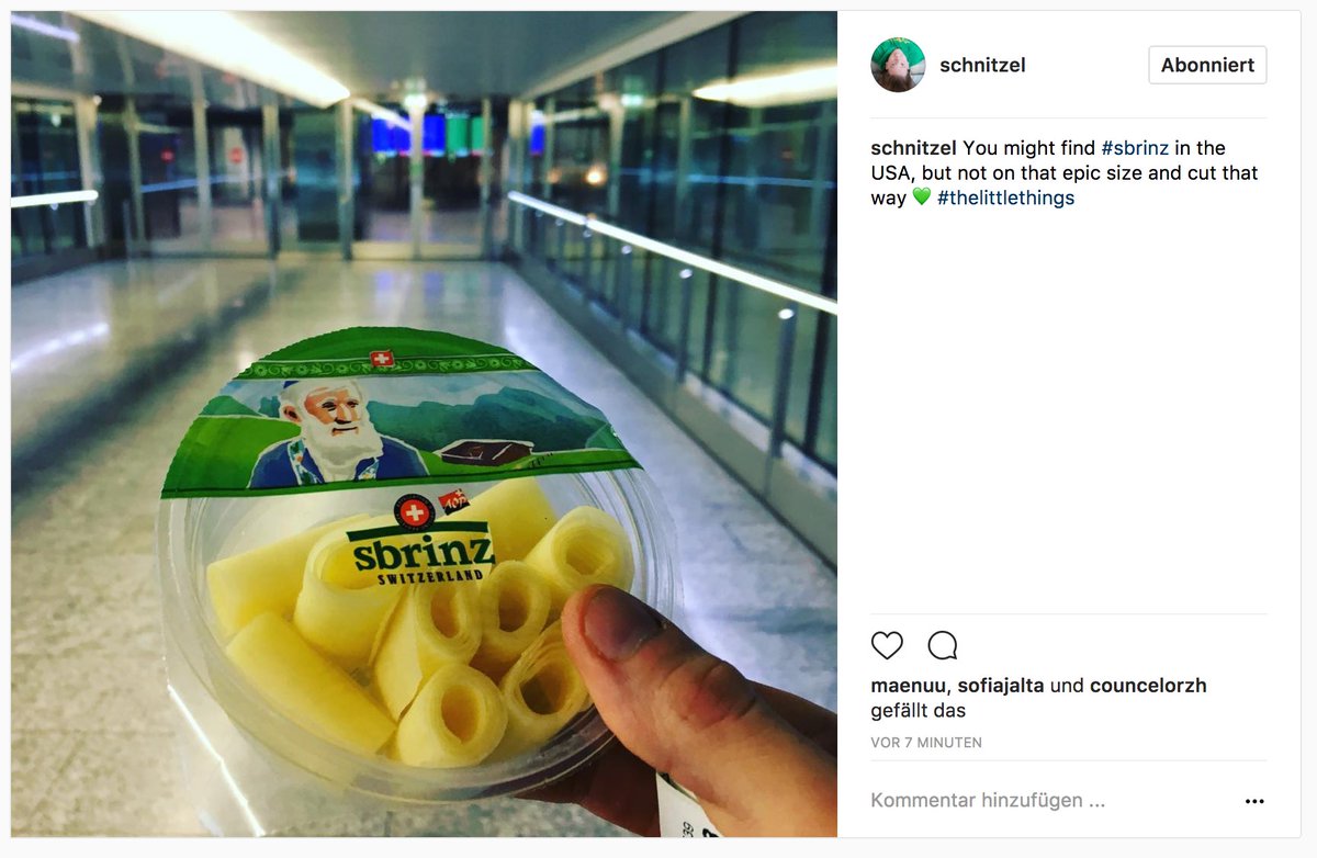 sommerprogramm's tweet image. So ein Käse! @Schnitzel, Drohnenpilot und Technerd von @amazee ist zwar physisch nicht oft in der Schweiz. Kulinarisch hingegen sehr.