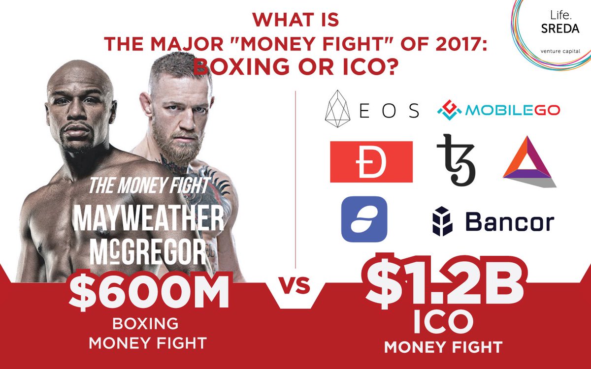 What is the major Money Fight of 2017? 
What unites Mayweather vs McGregor superfight and ICO vs VC upcoming fight?
See u <a href="/TechsauceGlobal/">techsauce</a>
