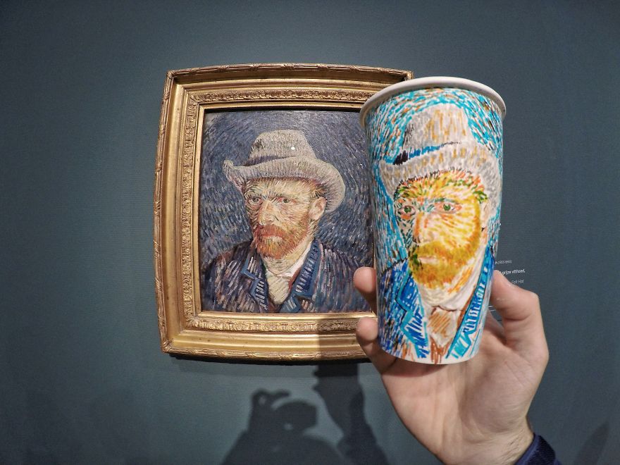 sobore's tweet photo. 22 year old artist and traveler Berk Armagan from Turkey using #coffee cups as his canvas https://t.co/vgTG3YNNUw