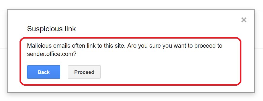 Gmail doesn't like Office...