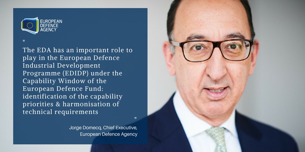 EUDefenceAgency's tweet photo. #EUDefenceAgency role in #EUdefence Fund among topics discussed between #EDA Chief Domecq and #Estonian #defence Min Jüri Luik @MoD_Estonia https://t.co/9NZJTIfhVL