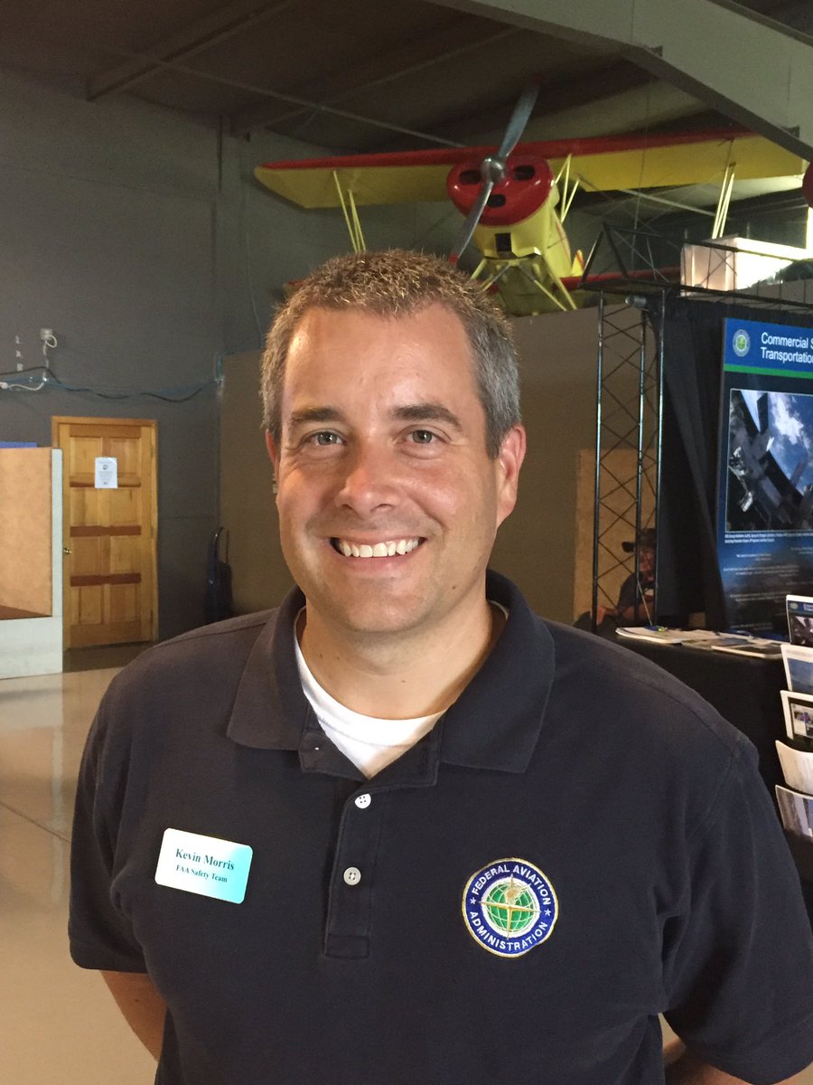 FAASafetyBrief's tweet photo. FAASTeam's Kevin Morris on deck this morning at 0830 in Safety Center to talk about risk management and real world scenarios for UAS #OSH17 https://t.co/qKgpTzFgM2