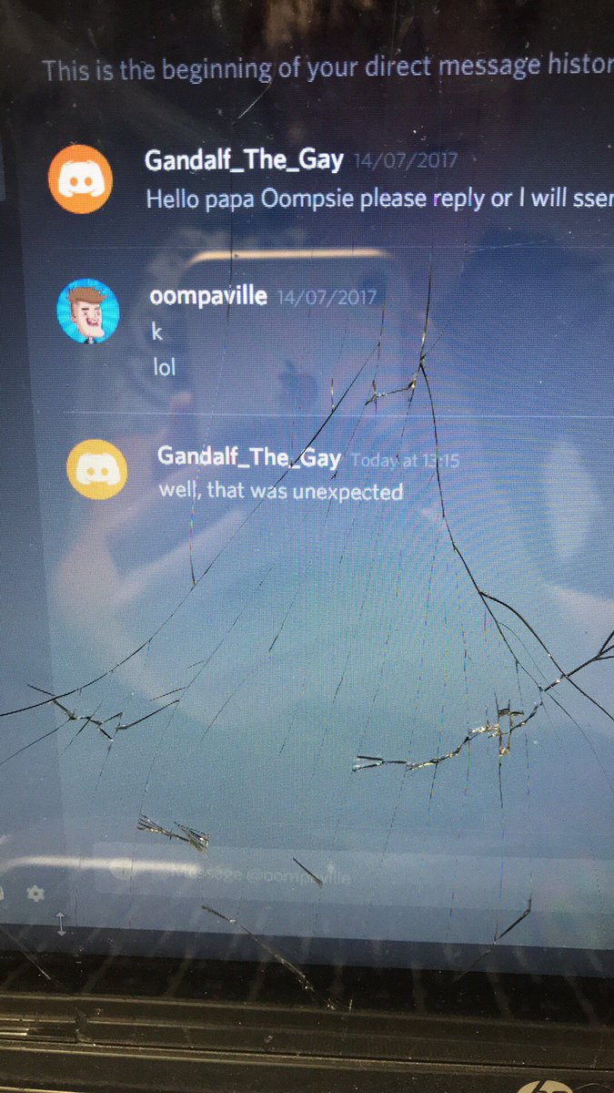 GrinsteadJack's tweet image. I actually can’t believe this,  @oompaville gosh darn replied. I didn’t check discord for ages but he replied on the exact same day.