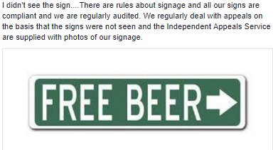 Didn't see the sign?