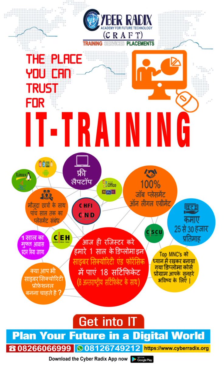 RealCyberGuru's tweet photo. Get 100% #JobPlacement on #LegalAgreement
 #CyberSecurity #Forensic #CyberRadix #AnkurChandrakant  #Infosec #EthicalHacking #FreeLaptop 🇮🇳 https://t.co/72ZuXpHNbM
