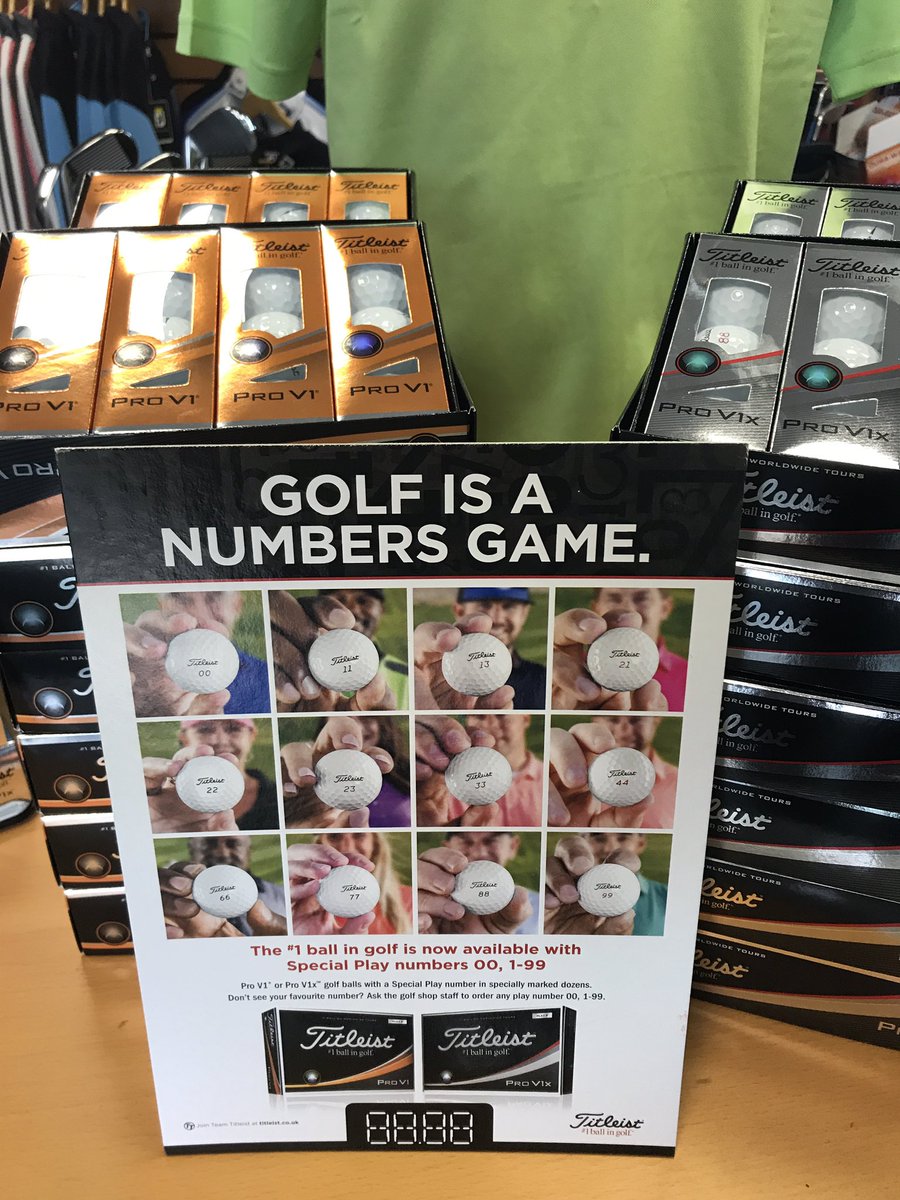 StirlingProshop's tweet photo. Pro V1 balls with special play numbers now in the shop...#NumbersGame https://t.co/BO7c47umKy