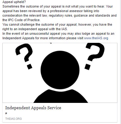 Made an appeal?