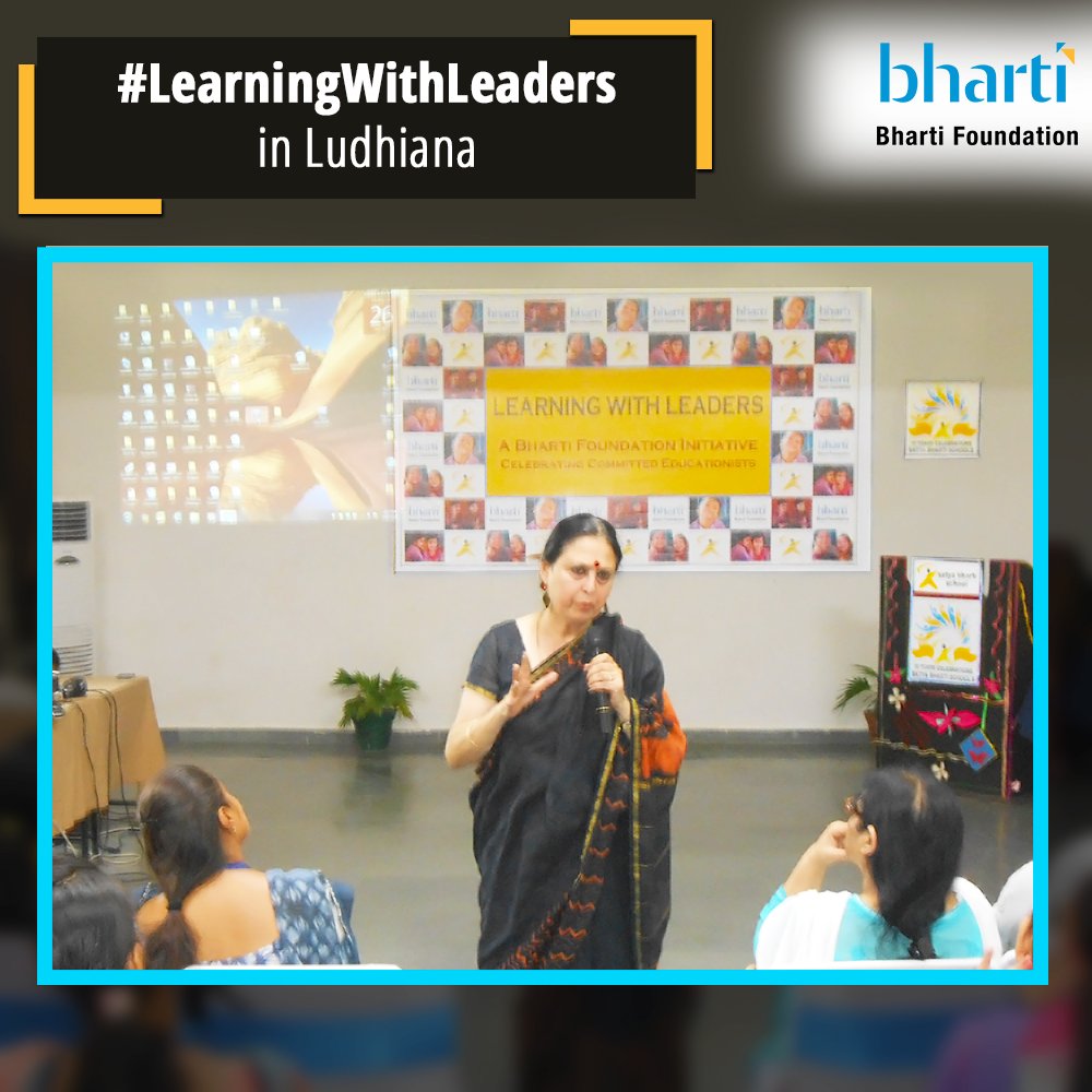 bhartiairtelfdn's tweet photo. @bhartifdn’s #LearningWithLeaders series reaches Ludhiana today
Ms. @WattalMulla,Principal,Springdales School,Delhi invited to speak https://t.co/UUKU432pPz
