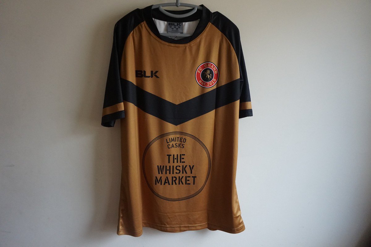 GSC_Football's tweet photo. Our new @BLKSportUK Home & Away strips sponsored by @whiskycasks - ready to go for the upcoming season #RedBlackGold #FCG #UpTheGrand https://t.co/vZOQfEwKY7
