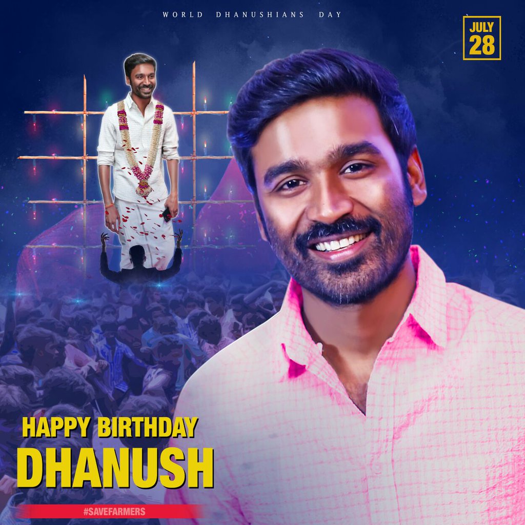 Prasanna_actor's tweet photo. As I wish @dhanushkraja an advance happy birthday wishes here is the common DP by his fans😀hav a grt year bro😀looking forward to #VIP2 👍👍 https://t.co/lhDqdAj0FE