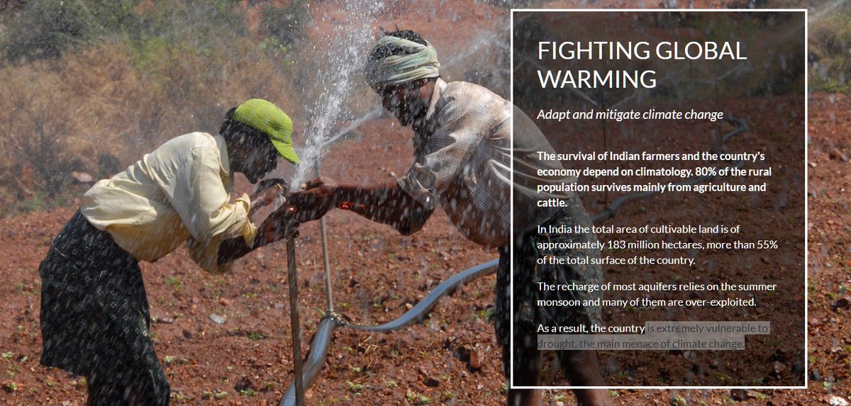 wearewater's tweet photo. India is extremely vulnerable to drought, the main menace of climate change

https://t.co/nF6WQoJntw

#WAWIndia
#Thehiddenlifeofwater https://t.co/GBHIv5kNkW