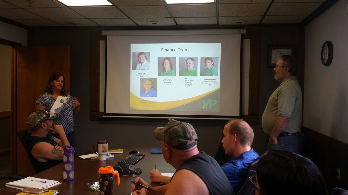 VikingPlastics's tweet photo. Viking Academy 9's session from yesterday--two more classes until graduation! #KeepGrinding #Graduation #VA #Manufacturing #Plastics #2sLean https://t.co/UhhF0Dh0jv