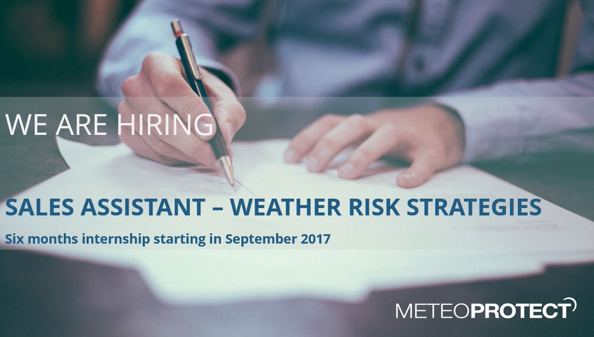 meteoprotect_en's tweet photo. Interested in embarking in the fastest growing sector of insurance? Join the leading provider of #weatherinsurance! https://t.co/iGWBmrcmTO https://t.co/SSXgYfXLOK