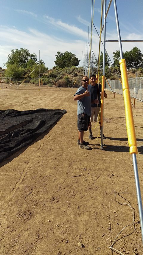 AlphaSportsInc's tweet photo. Alpha Pole System & Netting going up in Reno! https://t.co/79ra3h86BG #PaintballPoleSystem #Paintball #PaintballNetting #PaintballTurf https://t.co/XtnJoas0le