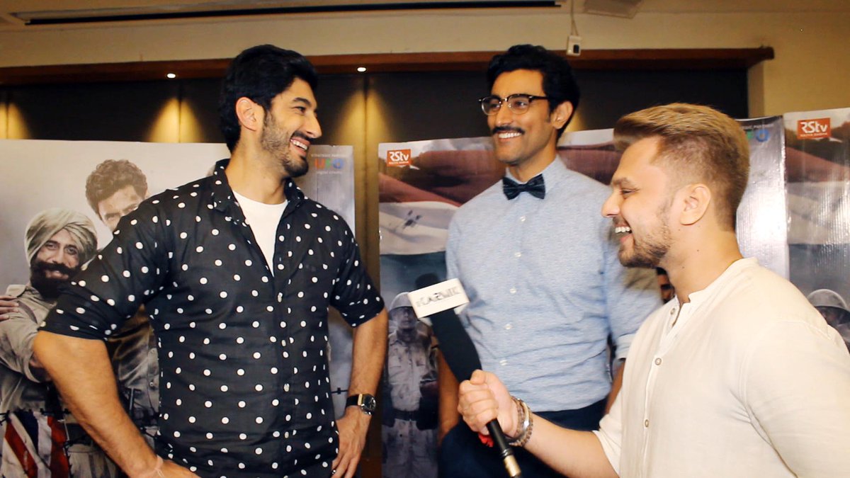 iKarmik's tweet photo. EXCLUSIVE VIDEO COMING SOON: Super fun interaction with @kapoorkkunal @mohitsmarwah for @dirtigmanshu'S @RaagDeshTheFilm. #2DaysToRaagDesh. https://t.co/lV1edr8Z7z