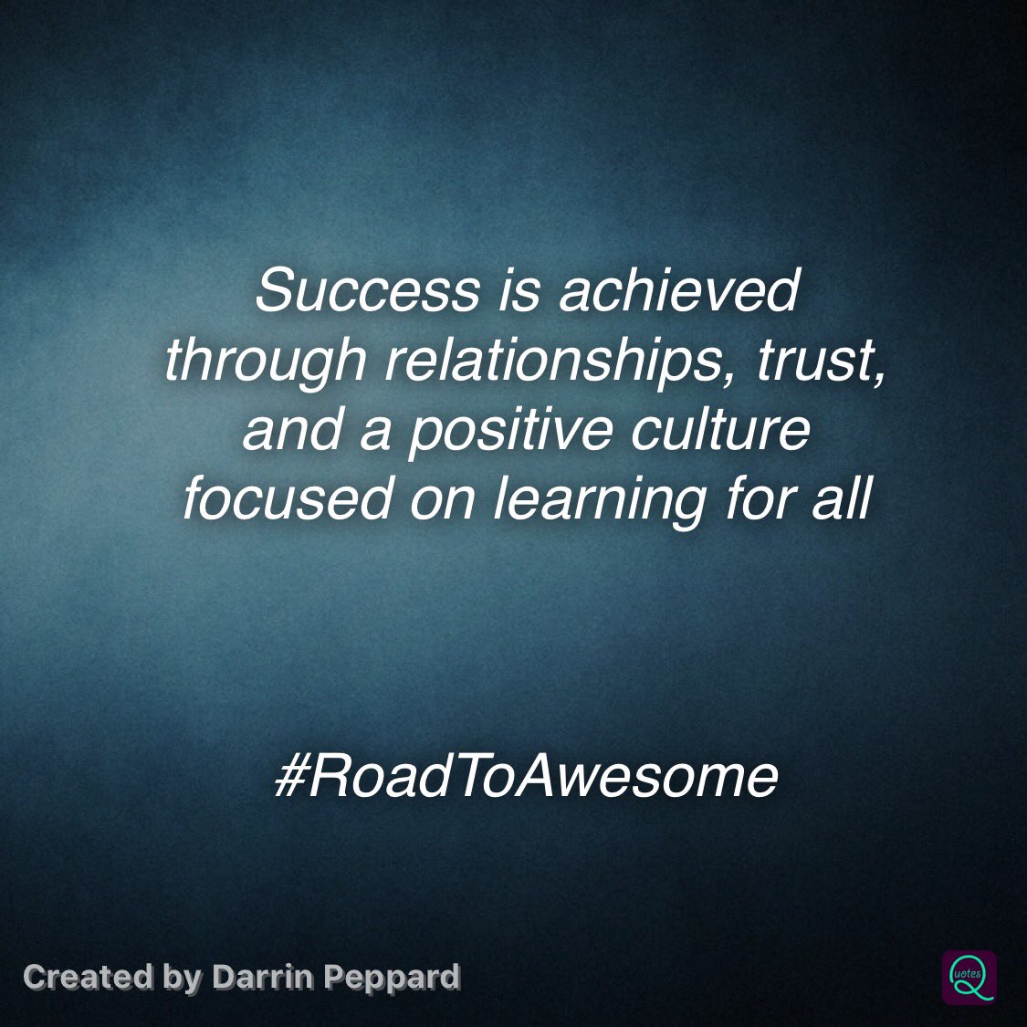 DarrinMPeppard's tweet photo. It all begins with relationships, put people first and success will follow #RoadToAwesome #JoyfulLeaders @DrFrankRud @NicholstcTom #JRChat https://t.co/Lw4b2bJ6JX