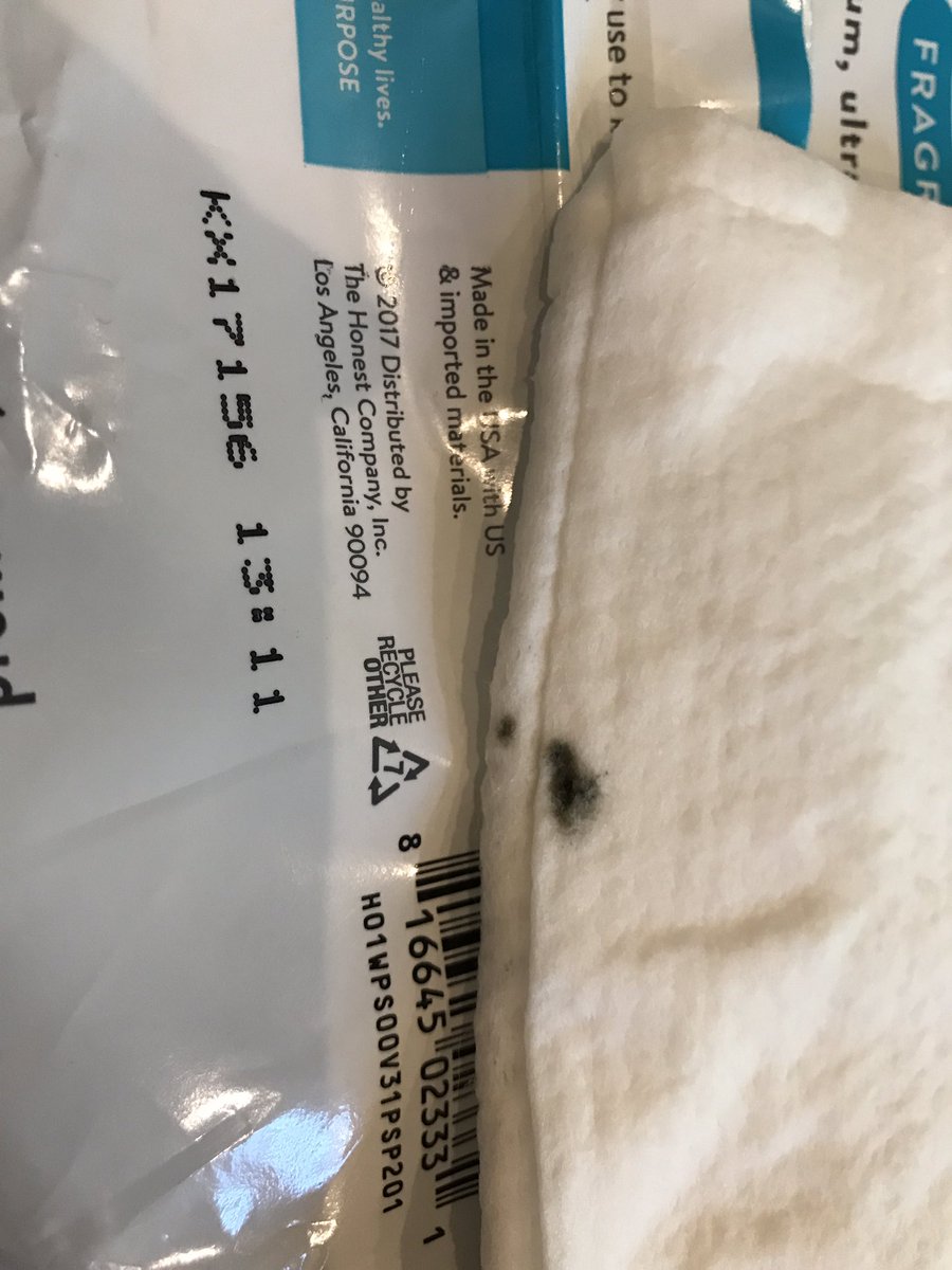 Joshfinke's tweet photo. @Honest Very disappointed in bad customer service and more moldy baby wipes. Customer since the beginning when things were so much better... https://t.co/f8Oh44xQIL