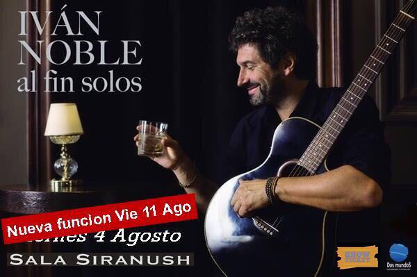 ivannoble's tweet photo. Nueva función en Palermo, por entradas agotadas. Guitarra, piano, whisky y nada más.
Cha gracias por RT. https://t.co/x0hggyH2Wr