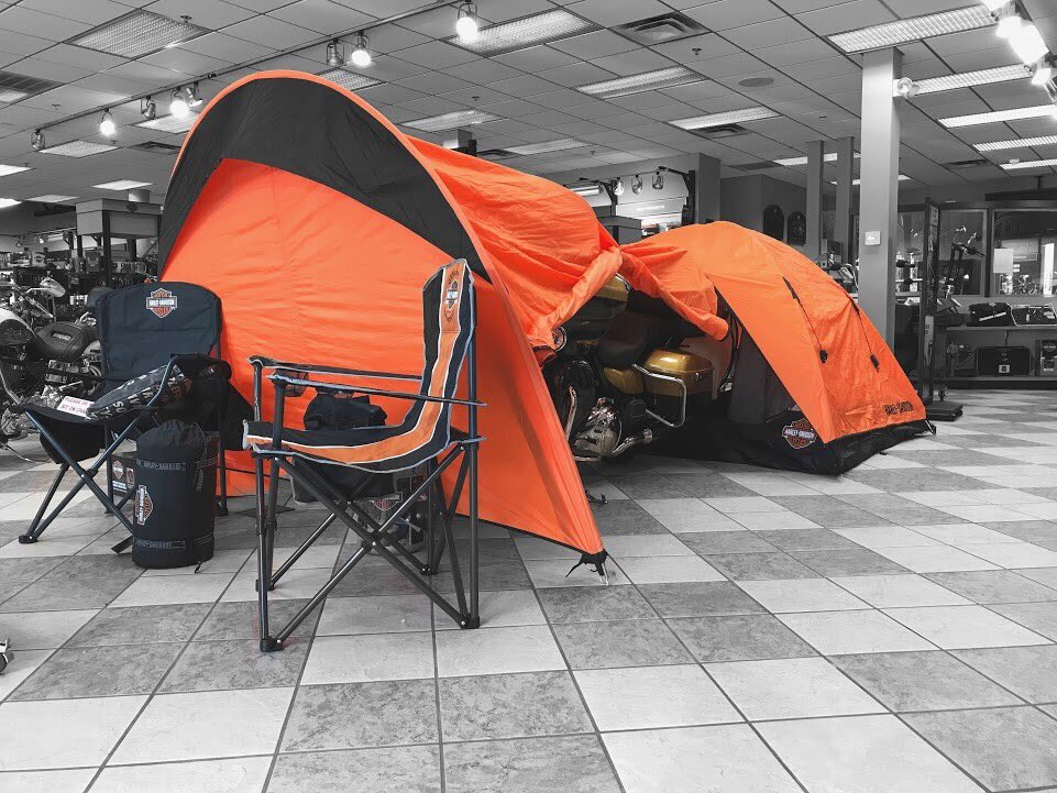 harley davidson tent