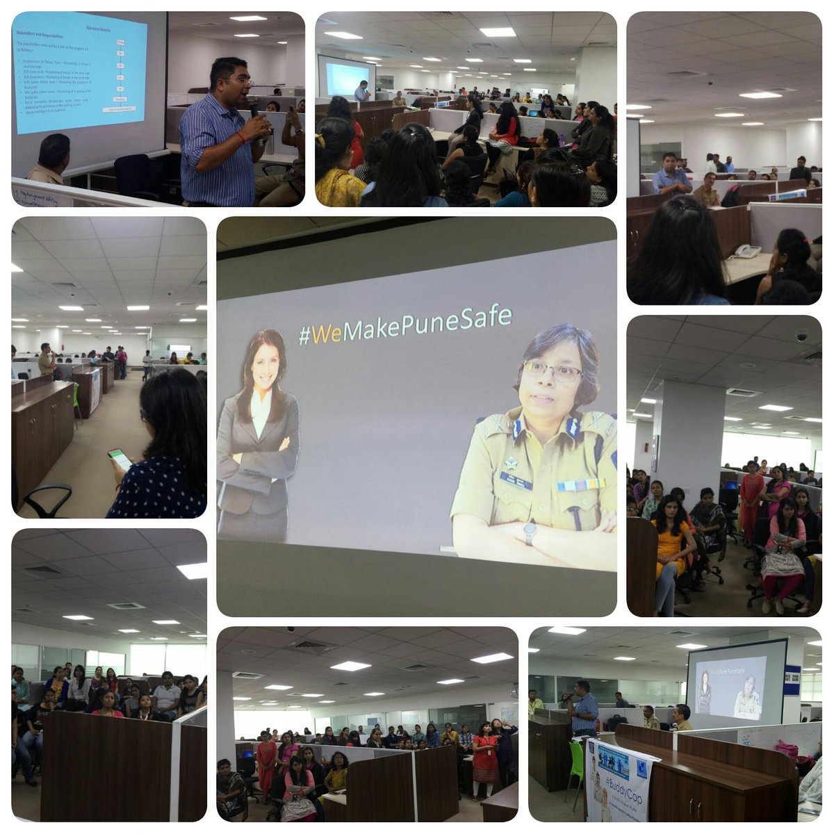 #BuddyCop workshop organised today <a href="/DATA/">data</a> METICA IT company with 8 other IT Companies,Mundhwa under guidance of DCP Zone 4,Shri Deepak Sakore